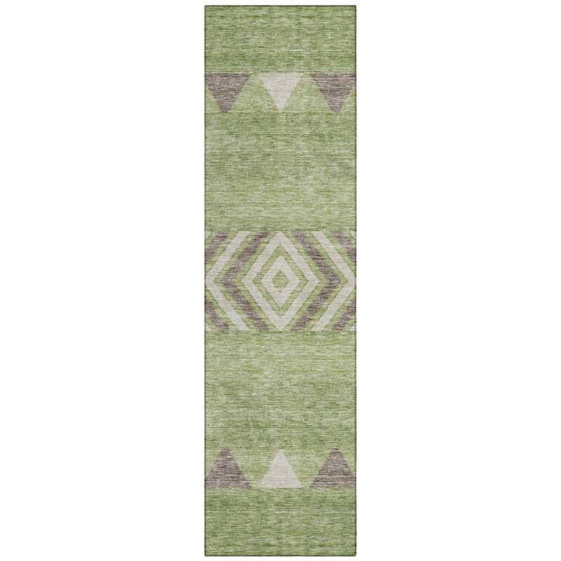 Machine Washable Indoor/ Outdoor Global Boho Chantille Rug