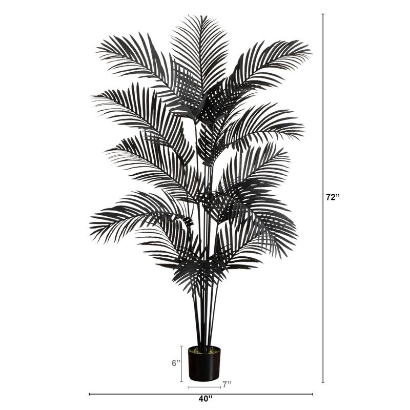 Paradise Palm Artificial Halloween Potted Tree - 6' - Unlit
