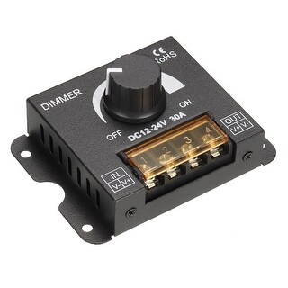 12V 24V 30A PWM Dimmer Knob ON/OFF Switch Controller for LED Strip ...