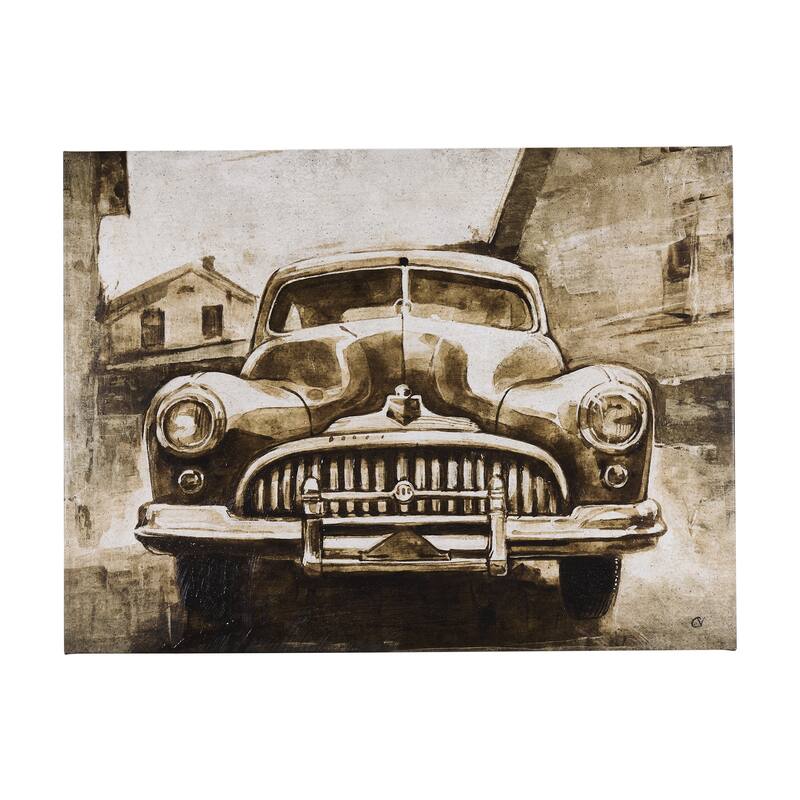Vintage Car Picture III (48 x 36) Canvas Art Print - Large
