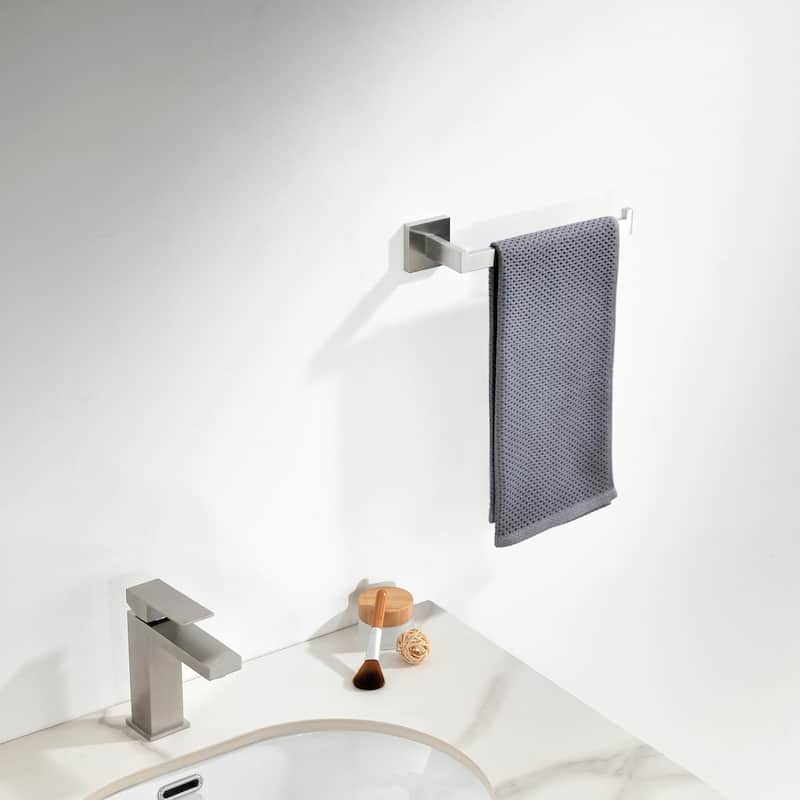 ANZZI 5-Piece Brushed Nickel Bathroom Accessories Set