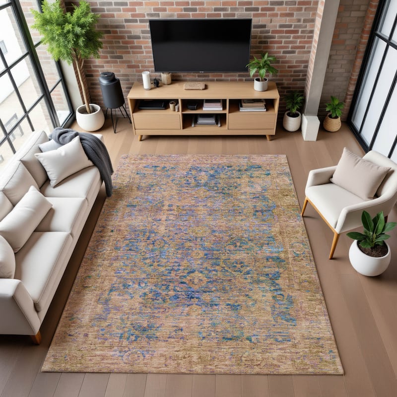 Premium Washable Super Soft Vintage Traditional Mayfield Rug