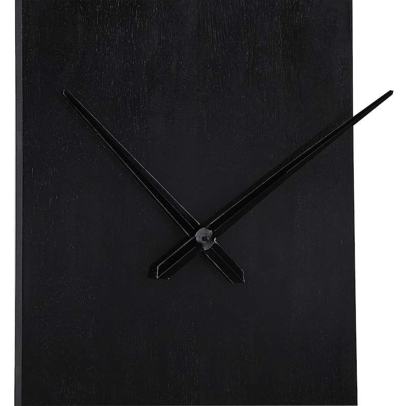 Renwil Romy Indoor Iron Wall Clock, Matte Black
