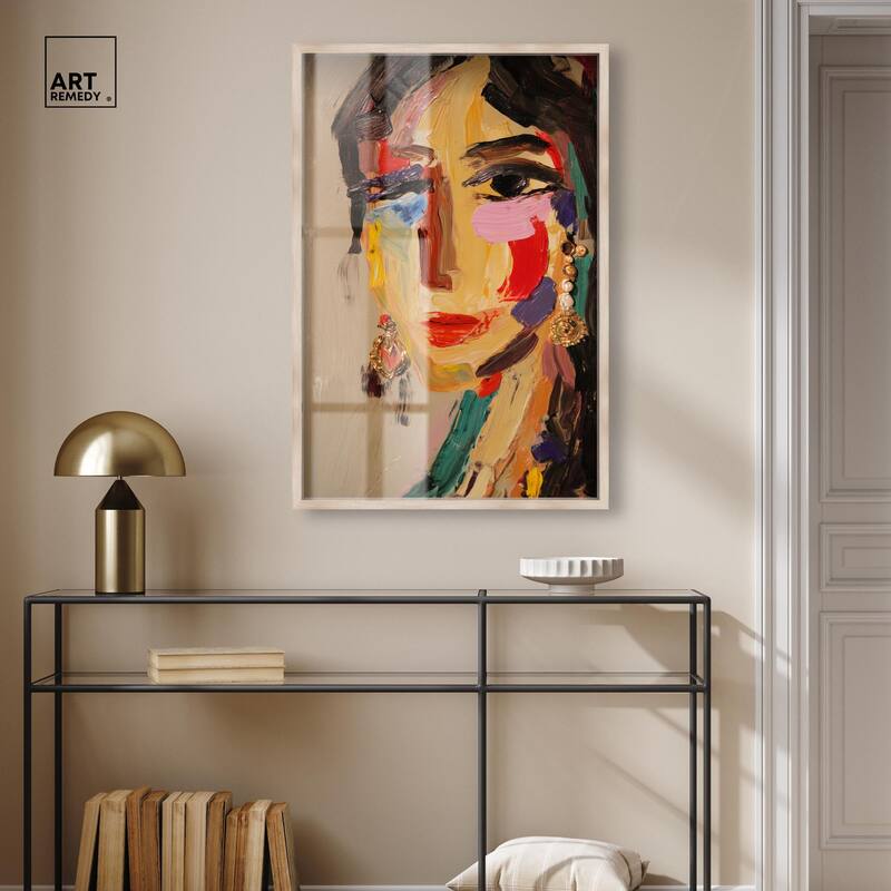 Colorful Expression II Shadowbox by Art Remedy