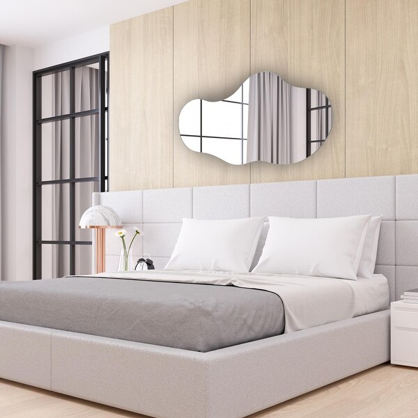 Asymmetrical Mirror, Decorative Frameless Irregular Mirror - On