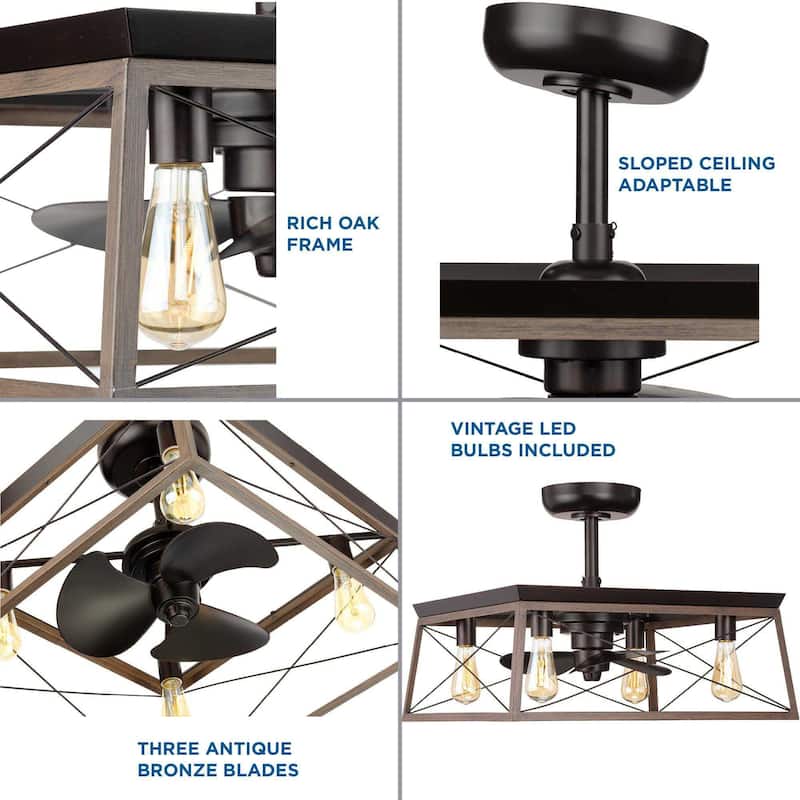 Progress Lighting Briarwood 14" 3 Blade Ceiling Fan