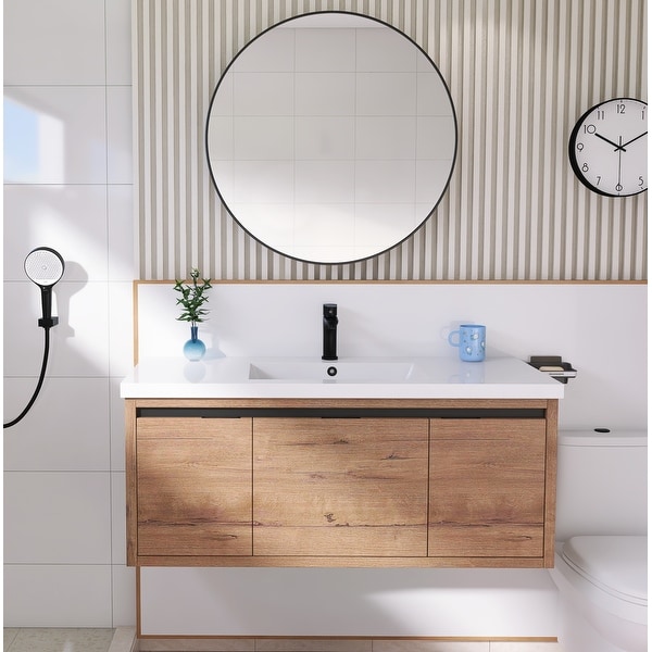 BNK 24/30/36/48 Inch Single Sink Bathroom Vanity with Soft Close Door