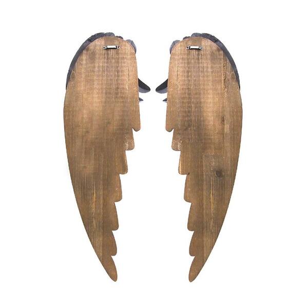 Shop Stratton Home Decor Handcrafted Rustic Angel Wings On Sale