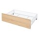 preview thumbnail 14 of 12, White Twin Size Metal House Bed with Two Drawers & Roof