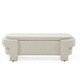 preview thumbnail 10 of 10, Roomfitters Linen Upholstered Storage Bench with Large Hidden Compartment for Bedroom, Entryway or Living Room