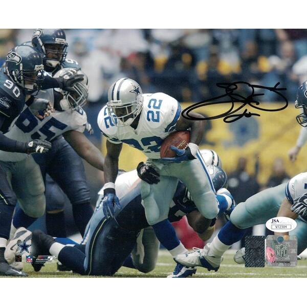 Shop Emmitt Smith Autographed Dallas Cowboys 8x10 Photo Vs