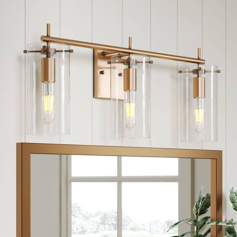 Nathan James Heidi 3-Lights Bathroom Vanity Light Fixture