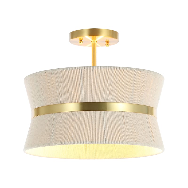 SAFAVIEH Gianangela 3-Light 13-inch Semi Flush Mount (LED Bulbs Included) - 13 In. W x 13 In. D x 11 In. H