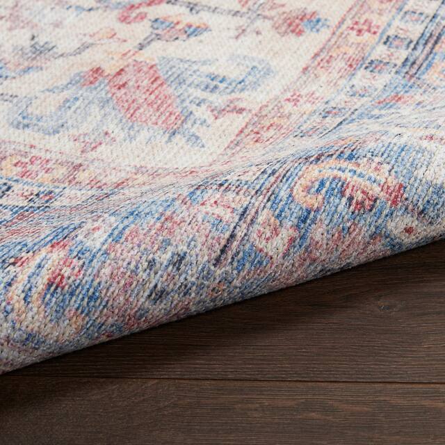 57 Grand by Nicole Curtis Vintage Medallion Machine Washable Area Rug