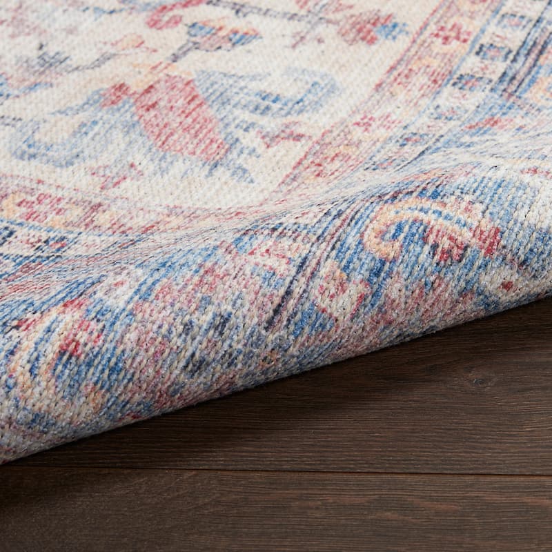 57 Grand by Nicole Curtis Vintage Medallion Machine Washable Area Rug