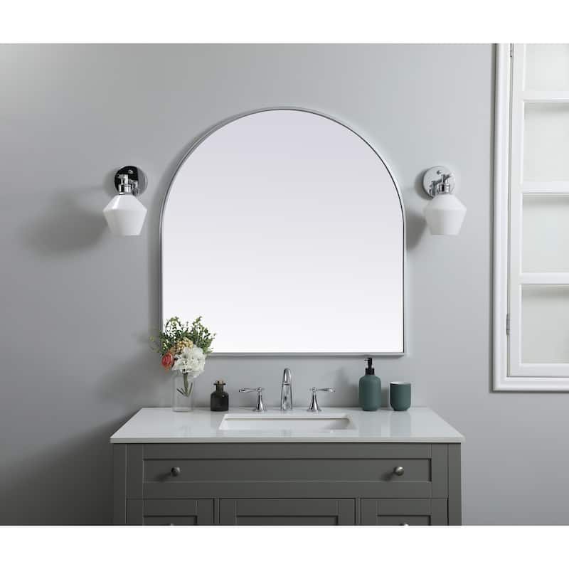 Elegant Lighting MR1A3636 Ayra 36" Diameter Modern Arched Bathroom