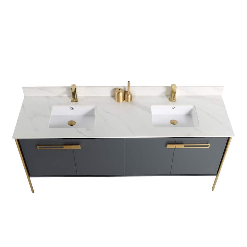 Fine Fixtures Oakville Bathroom Vanity with White Ceramic Sink