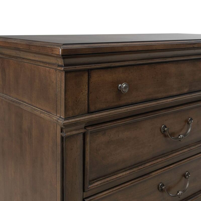 Arden Road Satin Cherry Poplar Dresser for Bedroom Storage - 6, 8, or 10 Drawers