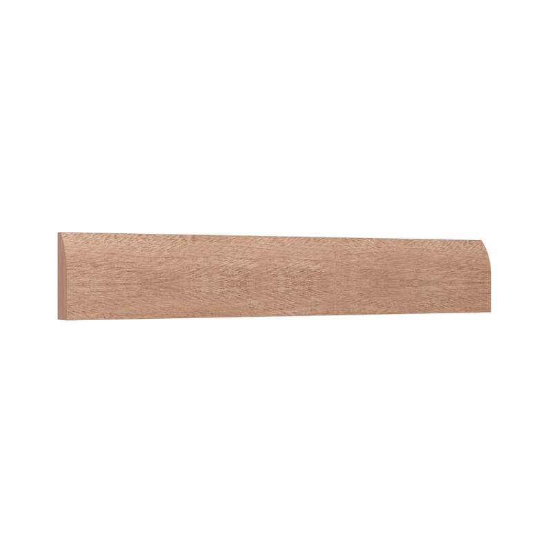 WM827: 3/8-in D x 1-1/4-in W x 96-in L Americraft Solid Hardwood Stain Grade Modern Stop Moulding