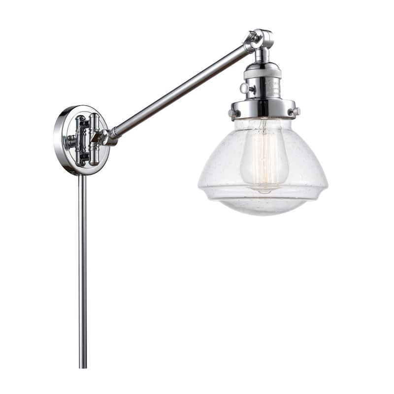 Innovations Lighting Olean 22" Tall Bathroom Sconce - Polished Chrome / Seedy