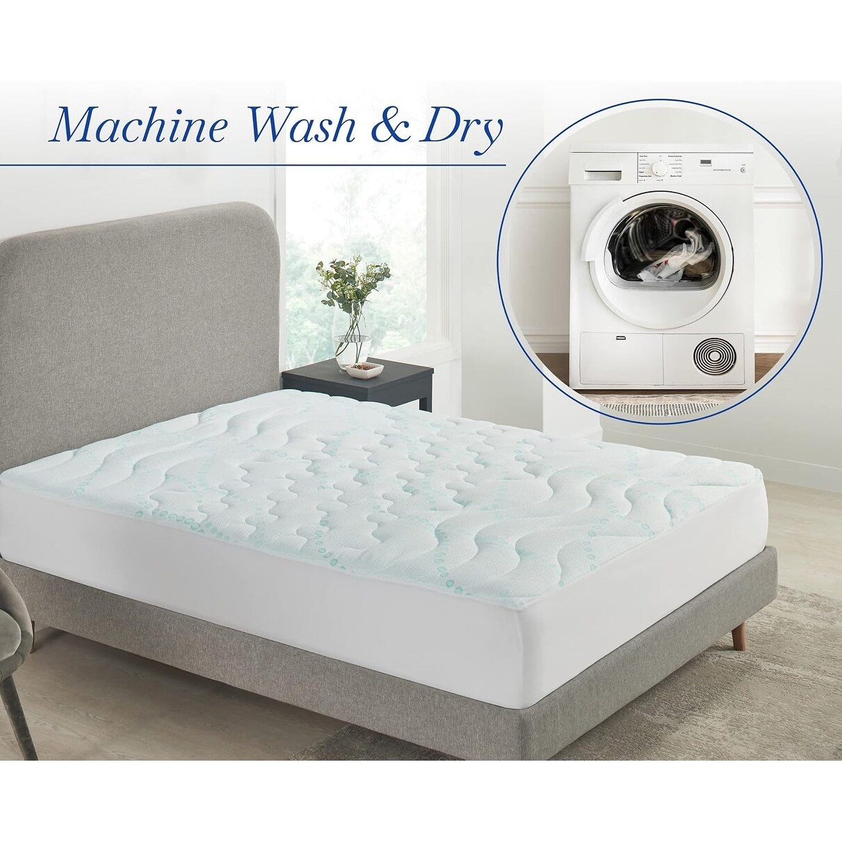Cooling Mattress Pad 3 Zone Quilted On Sale Bed Bath Beyond 40142154