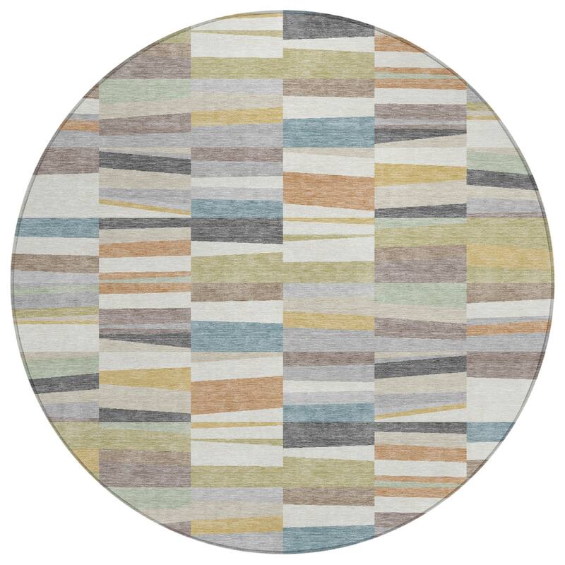Machine Washable Indoor/ Outdoor Modern Antonito Chantille Rug