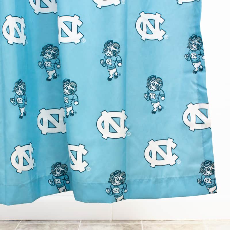 North Carolina Tar Heels Printed Shower Curtain Cover - 70" x 72"