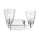 preview thumbnail 4 of 6, Lyna 2 Light 16 inch Chrome Vanity Light