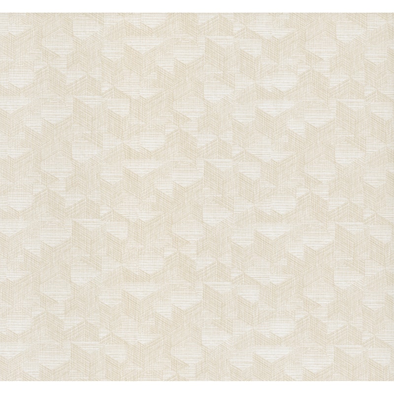 Warner Naila Ivory Geo Weave Wallpaper