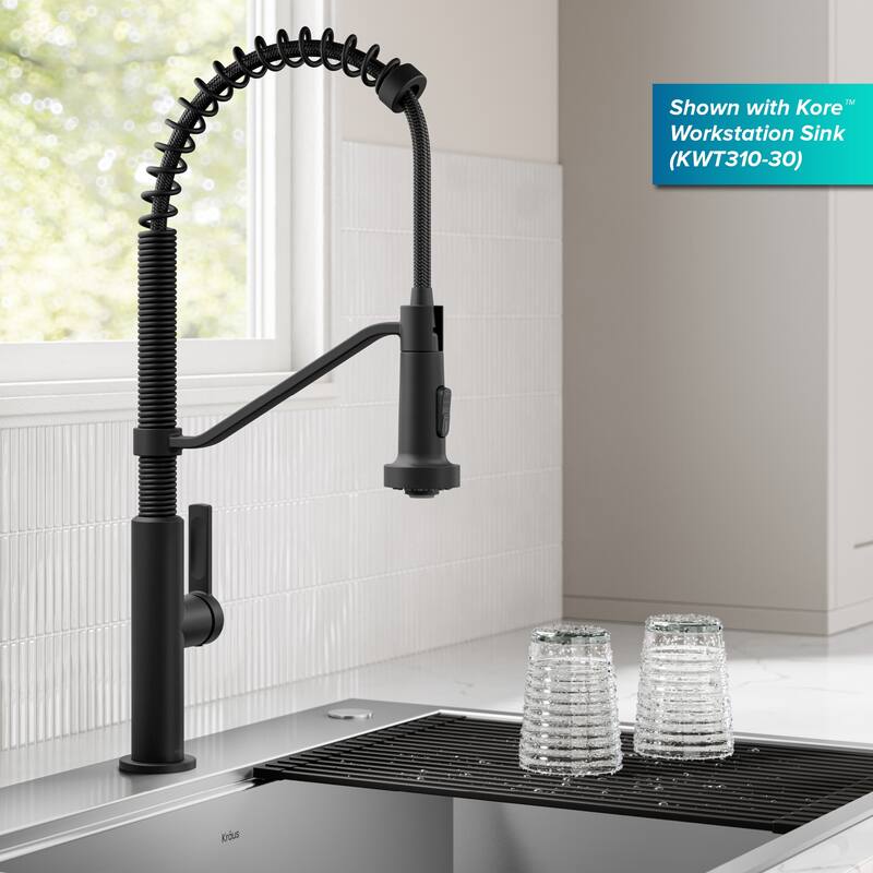 KRAUS Oletto Commercial Style 2-Function Pull Down Kitchen Faucet