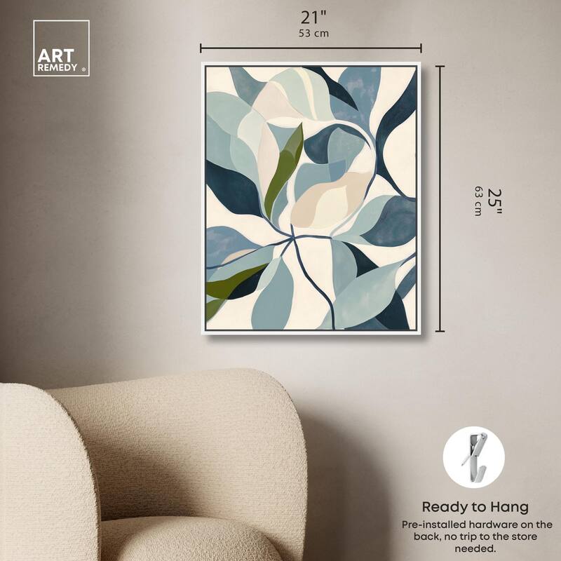 Woven Botanicals II Canvas by Art Remedy