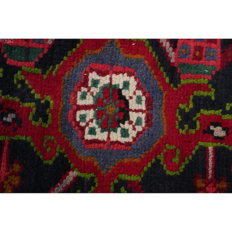 Hand Knotted Oriental 100% Wool Carpet Traditional Medallion Red Heriz Area Rug - 11' 3'' X 8' 5''