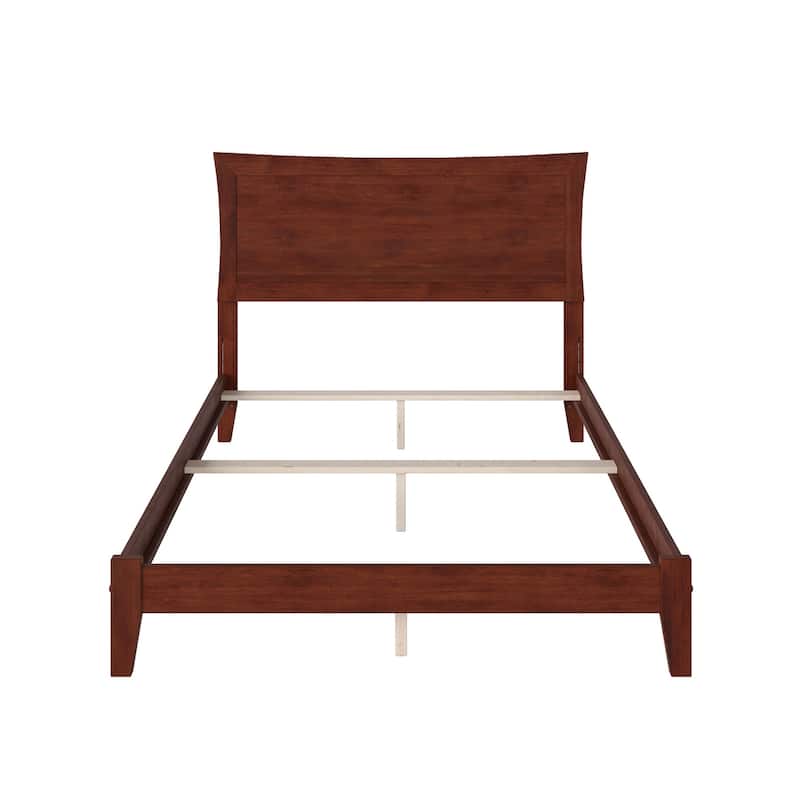 Metro Full Foundation Bed Frame in Walnut