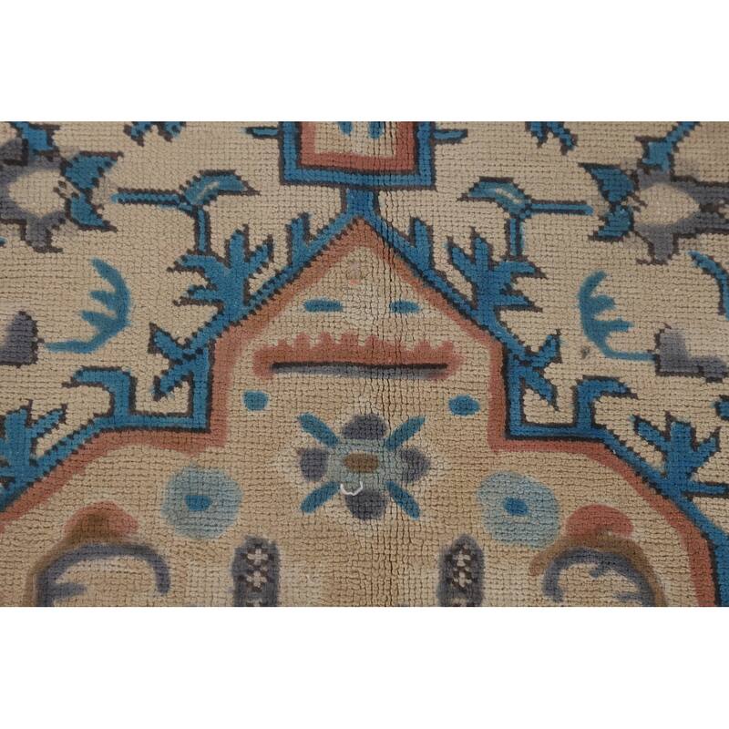 Tabriz Persian Vintage Area Rug Hand-Knotted Oriental Wool Carpet - 8'1" x 11'3"