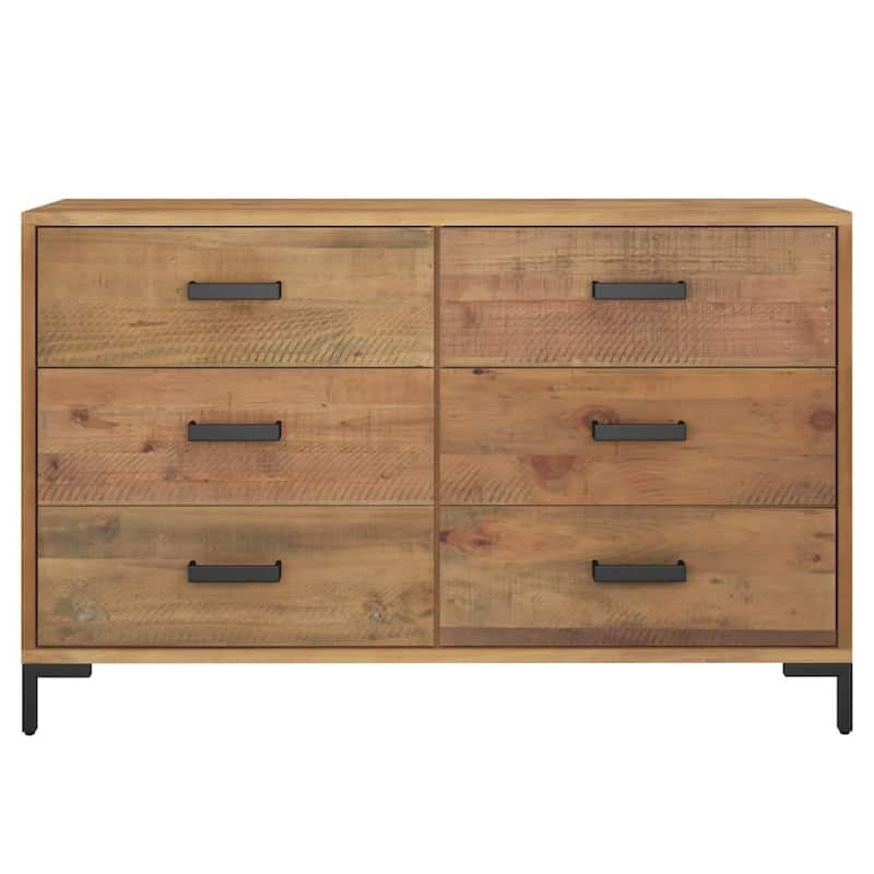 vidaXL Sideboard Coffee Bar Buffet Cabinet Modern with Drawers Solid Wood Pine - 43.3" x 13.8" x 27.6"