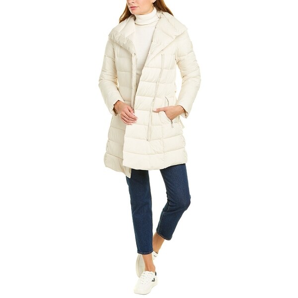 Tahari Kim Puffer Coat. Opens flyout.