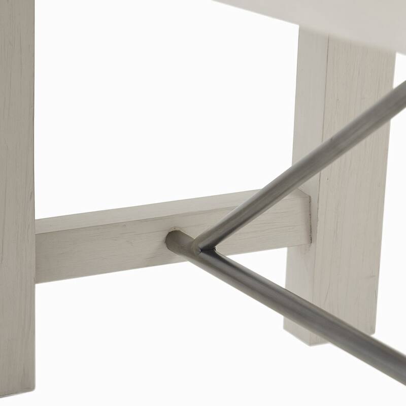 Country Bench with wood legs