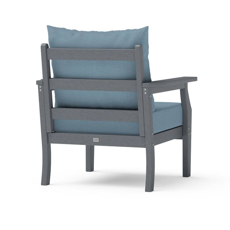 Kamas Outdoor Patio Club Chair - Charcoal Frame