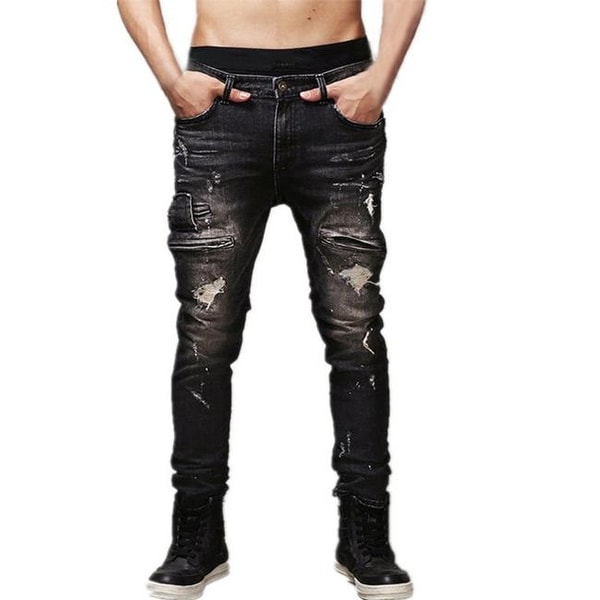 mens slim fit ripped jeans sale