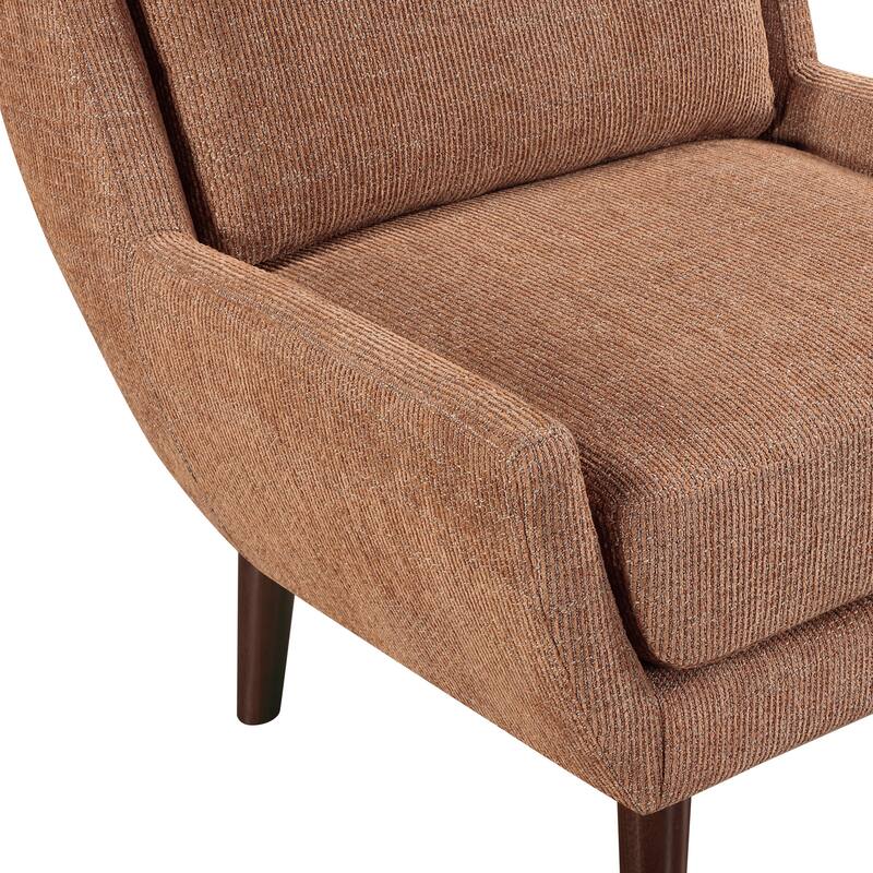 Canyon 26.5" Chenille Accent Chair - Espresso Finish Solid Wood Legs