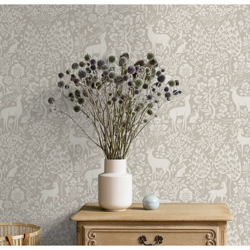 Deer Woods Non-pasted Wallpaper – 396in. x 21in. – Covers 56 square feet