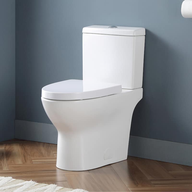 Ove Decors 1.1 / 1.6 GPF Dual Flush Two-Piece Elongated Chair Height - White