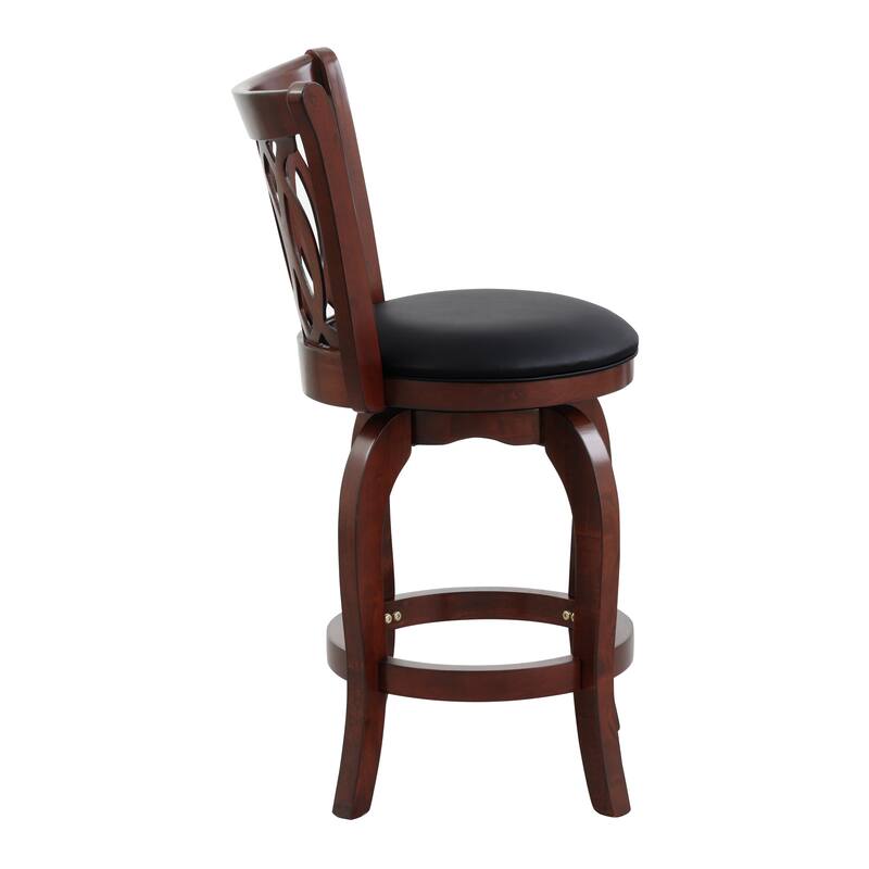 Aris Scroll Back Swivel Barstool