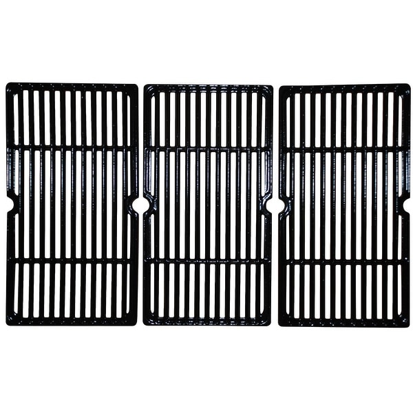 3pc Gloss Cast Iron Cooking Grid for Backyard Grill and Charbroil Gas Grills 27" - N/A