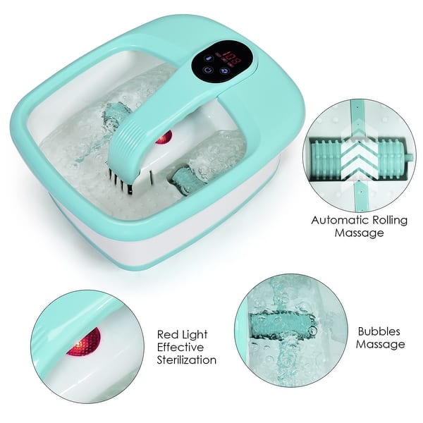 slide 1 of 42, Costway Portable Electric Foot Spa Bath Automatic Roller Heating - 13.5''X16.5''X7'' (LxWxH)