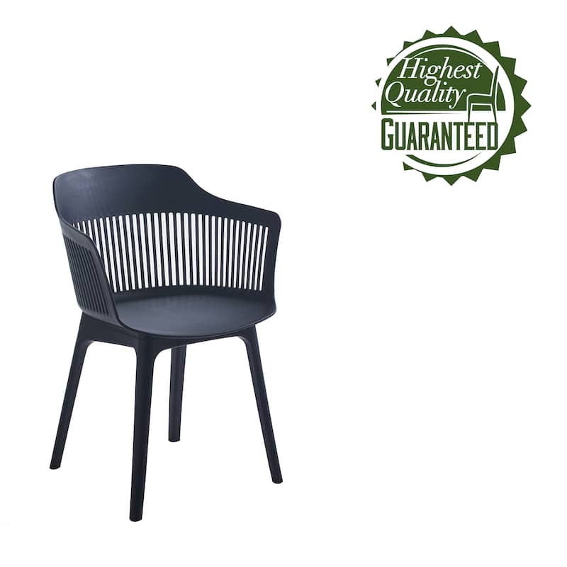 Porthos Home Palmer Dining Chairs Set of 2, Plastic Shell And Legs