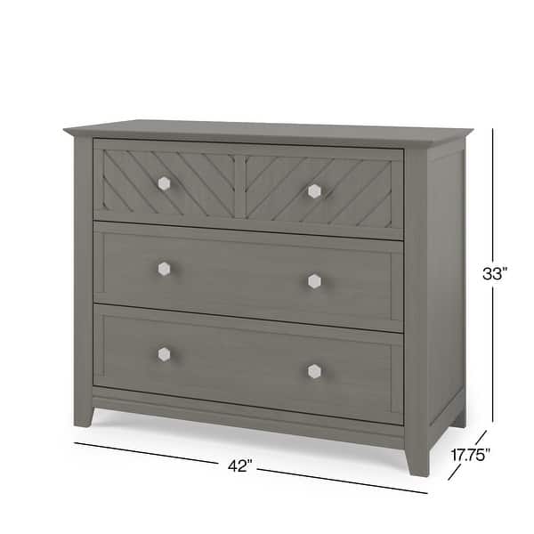 dimension image slide 2 of 3, Child Craft Atwood 3-Drawer Dresser