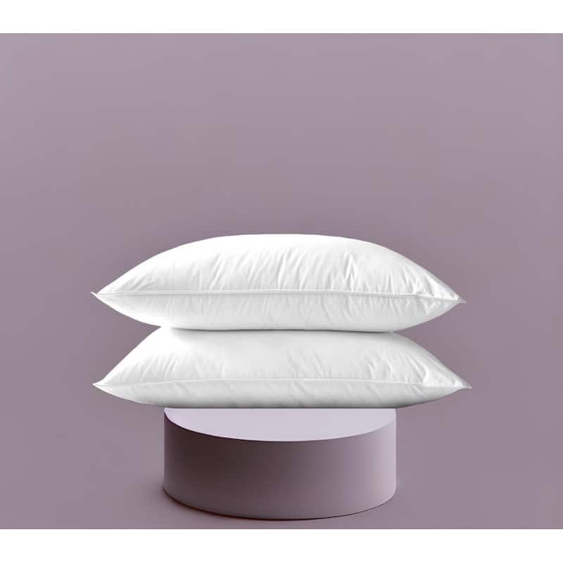 Highland Feather 750 Loft Hungarian Goose Down Pillow 500 TC Cotton Casing