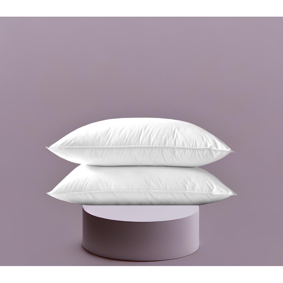 Highland Feather 750 Loft Hungarian Goose Down Pillow 500 TC Cotton Casing