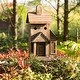 preview thumbnail 8 of 14, Glitzhome 12"H Rustic Distressed Wood Natural Birdhouse